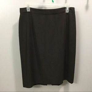 Brown Calvin Klein pencil skirt